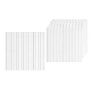 BOOC [6PK] Acoustic Panels Peel & Stick White Wall Panels - 60x60x0.9cm
