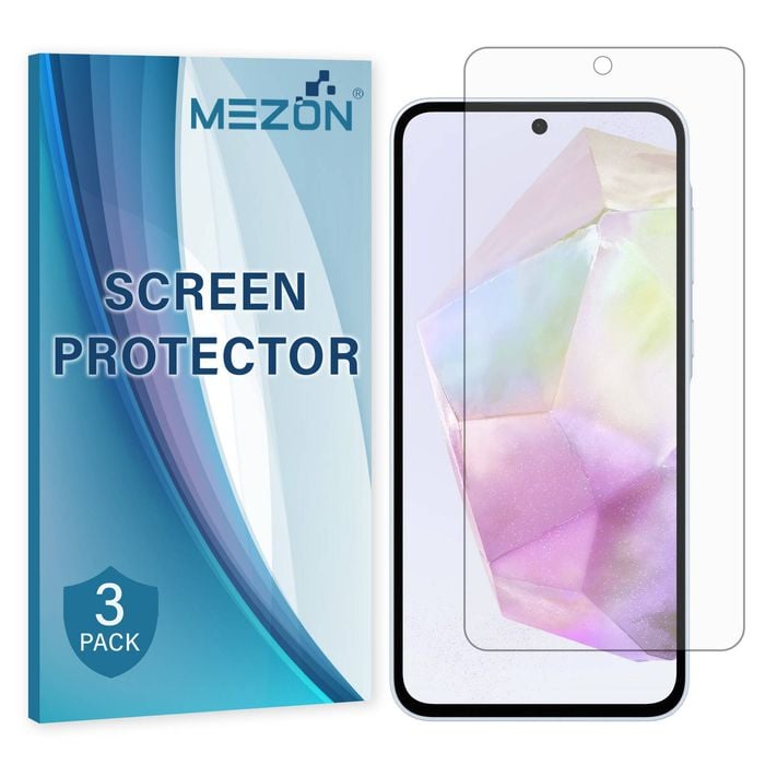 3 Pack MEZON Samsung Galaxy A55 5G Clear Film Screen Protectors