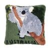Huxford Grove Shorn Sheepskin Cushion Cover Koala Green 45x45cm