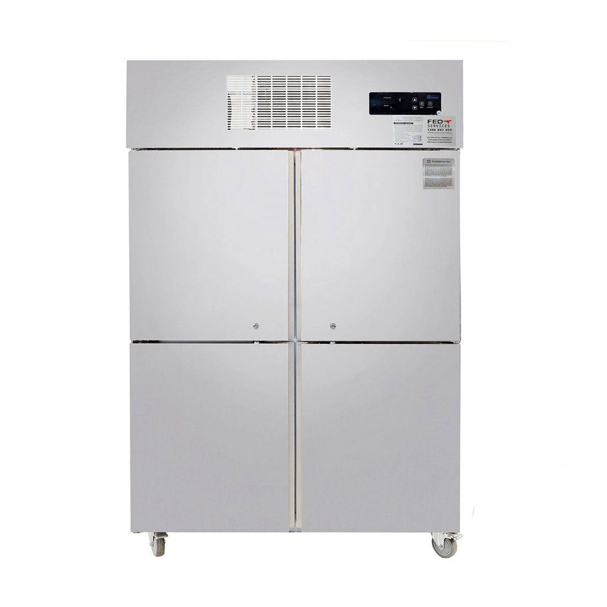 SUC1000 TROPICAL Thermaster 4 x Half door SS Fridge - Bunnings Australia