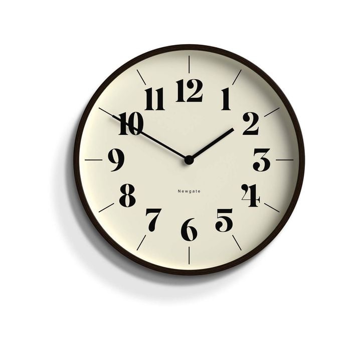 Newgate Mr Clarke Clock Dark Wood Hopscotch Dial