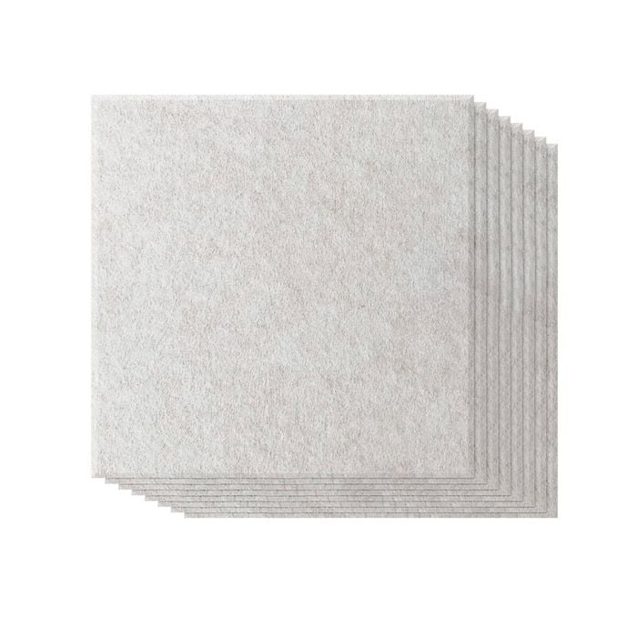 8Pcs 600*600*12mm Soundproof Panels Acoustic Panel Sound Absorbing Wall Ceiling Board - Shallow Camel