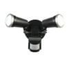 Brilliant Lighting 20W Black Trooper LED DIY Twin Flood Light With Motion Sensor