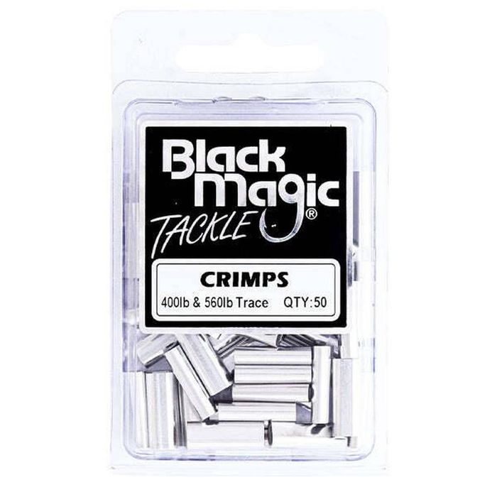 Black Magic Game Fishing Leader Aluminium Crimp 50 Pack 2.3mm (400560lb)