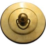 Kinetic 38mm Polished Brass Deluxe Ring Pull Plug