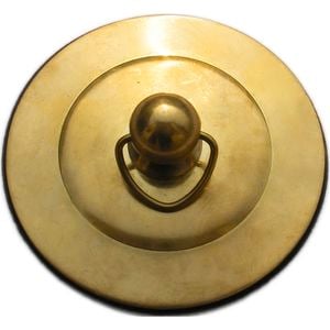 Kinetic 50mm Polished Brass Deluxe Ring Pull Plug