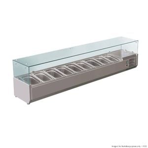 FED-X Flat Glass Salad Bench
