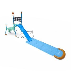 Plum Play Kids/Childrens Outdoor Water Park Shower Tower W/ Slide 6Y+
