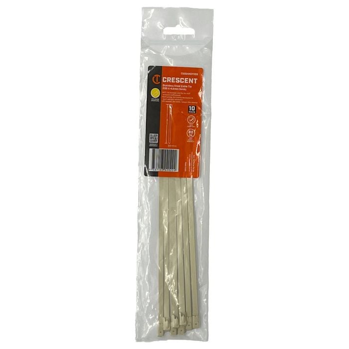 Crescent 200mm x 4.6mm Sandy Fencing Ties - 10 Pack