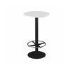 Olg Disc Bar Leaner Black Frame White Top 600mm Diameter