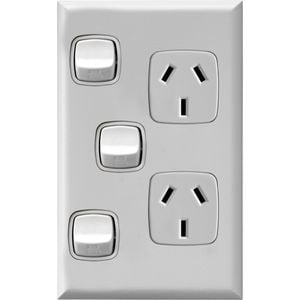HPM Excel Double Powerpoint Extra Switch Vertical White