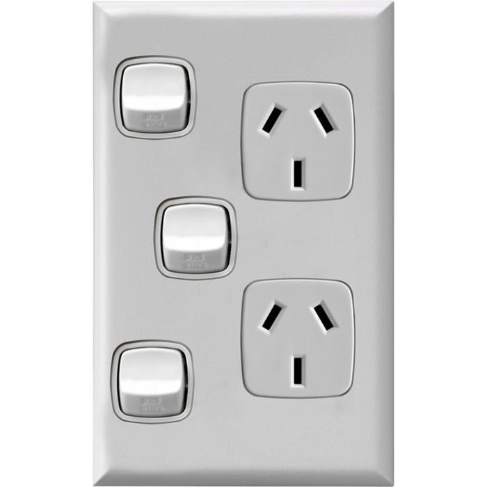 HPM Excel Double Powerpoint Extra Switch Vertical White