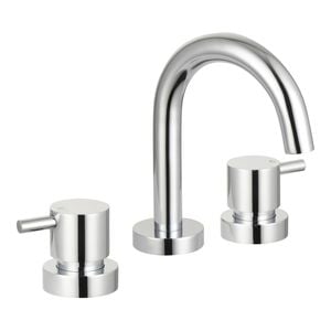 Mondella WELS 4 Star 7.5L/min Chrome Resonance 1/4 Turn Pin Lever Basin Set