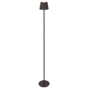 Telbix Mindy Modern Standing Floor Lamp Light Metal Brown Sand