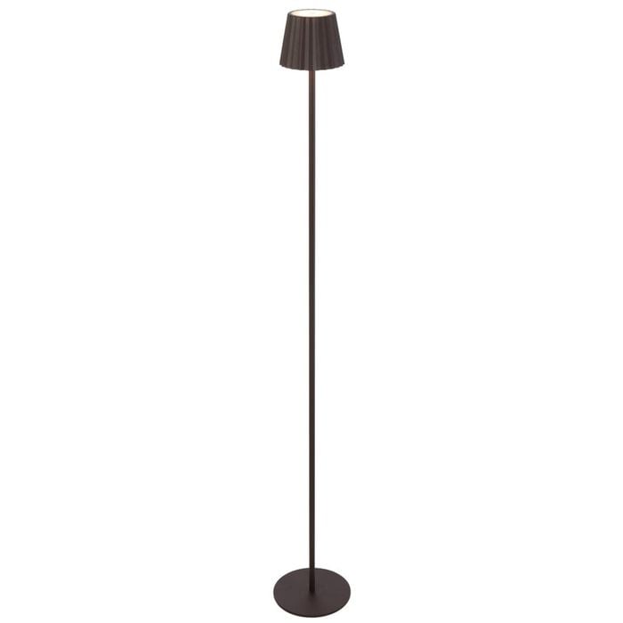 Telbix Mindy Modern Standing Floor Lamp Light Metal Brown Sand