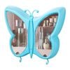 SOGA Blue Butterfly Shape Wall-Mounted Makeup Organiser
