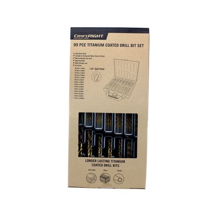 Craftright 99 Piece Drill Bit Set