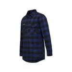Hard Yakka Medium Blue Check Flannel Foundations Long Sleeve Shirt