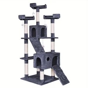 Cat Tree Scratching Post Scratcher Tower Condo House Furniture Wood 132 Cm