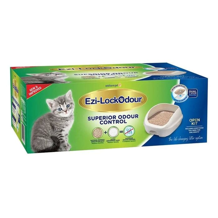 Ezi-lockodour dual layer cat litter system
