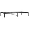 vidaXL Metal Bed Frame Platform Bed Slat Mattress Base Black King Single Size