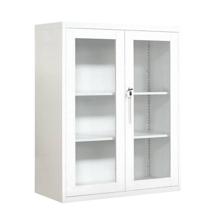 Lauft Steel Storage Shelf Display Cabinet Cupboard Bookshelf Case Organizer