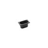 Inox Macel Gastronorm Pan Polycarbonate Black 1/9 Size 176x108x100mm / 1.0Lt