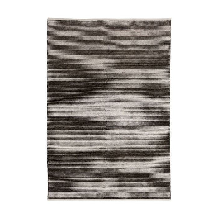 Colorscope boheme ribbed contemporary indoor yarn rug charcoal 160x230cm