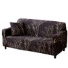 Catzon 2 Seater Stretch Sofa Cover Non-slip Polyester Printing Elastic Bottom