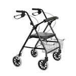 MediPro 4 Wheel Foldable Rollator Walking Frame X-Fold Walker Aid for Seniors
