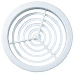 Haron 76mm White Round Eave Vent - 2 Pack