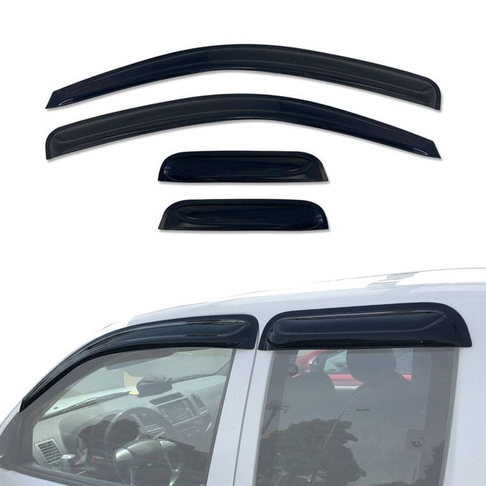 AUSGO Luxury Weather Shields for Toyota Hilux Extra Cab 2005-2015 Weathershields Window Visors Wind Deflectors