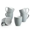 DOWAN 17 Oz Large Coffee Mug Set of 6 Ceramic Gray