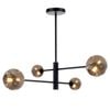 Smoke Glass ORBIT 4 Light Pendant