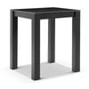 Hugo 0.9m Outdoor Ceramic Top Square Aluminium Bar Table Charcoal