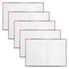 5pc Spirax Case Bound A5 Notebook Office/school Writing 200-pages Black/red