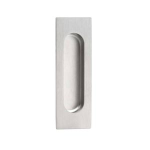 Lemaar 120 x 40mm Satin Stainless Steel Rectangle Oval Flush Pull