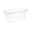 Vogue Clear Polycarbonate Gastronorm Container Gn 1/3 150mm Food Storage Pan