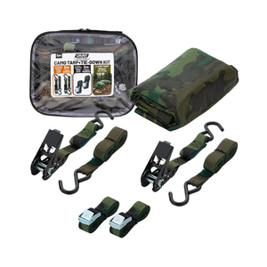 Grunt Camo Ratchet Straps, Cambuckle, & Tarp - 5 Piece Kit 