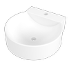 Timberline 420mm White Gloss 1TH Quay Wall Basin