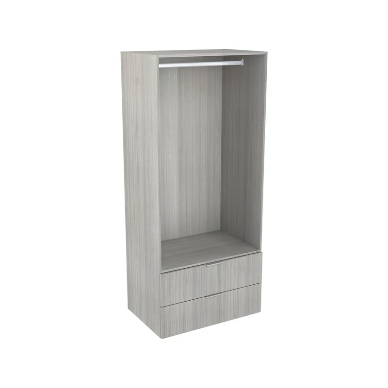 Lugna 2048 x 900 x 580mm Mist Hanging 2 Drawer Storage Cabinet