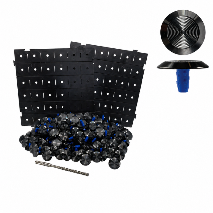 Duratac Black Stainless Steel Tactile Individual Kit - 290 Tactiles Included