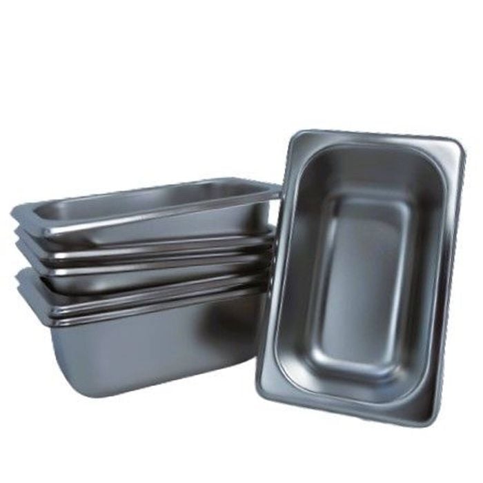 LCE Gastronorm GN Pan One Ninth Size 1/9 GN Pans 65mm (Pack of 6)