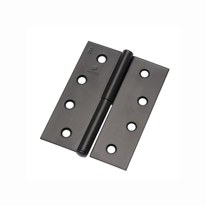 Lane 100 x 75 x 1.6mm Matte Black Right Hand Lift Off Hinge - 2 Pack