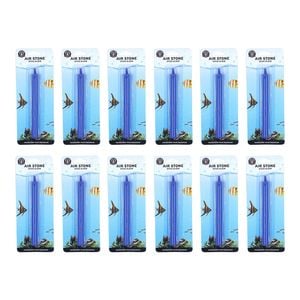 12PK Dudley's World Of Pets Stick Aquarium/Tank Airstone 15cm - Blue
