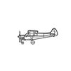 Ignite Laser CubCrafters NXCub - High-Performance Light Aircraft Silhouette Metal Wall Art Rustic Metal 23.6 inch - 60 cm