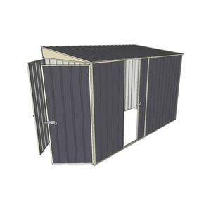 Build-a-Shed 1.5 x 3 x 2m Single Sliding Side Door Skillion Shed - Grey