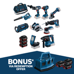Bosch 18V Professional 10 Piece 3 x 5.0Ah Kit 0615A5008Y