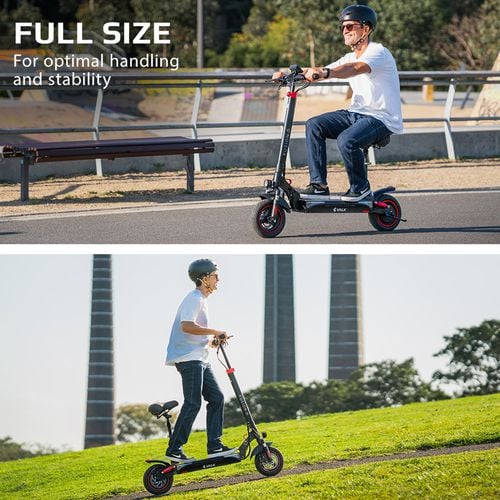 Valk Fusion 7 Electric Scooter With Seat Option 800w 48v 13ah Lithium 50km Range Quad Shocks 10