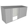 Build-A-Shed 1.2 x 4.5 x 2.0m Skillion Double Sliding Side Door Shed - Zinc